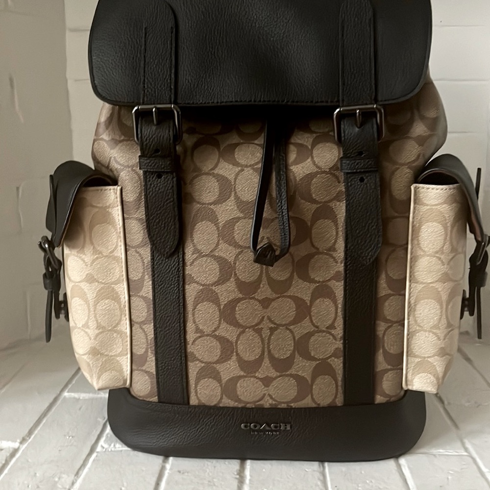 Color Block Coach Men Bag